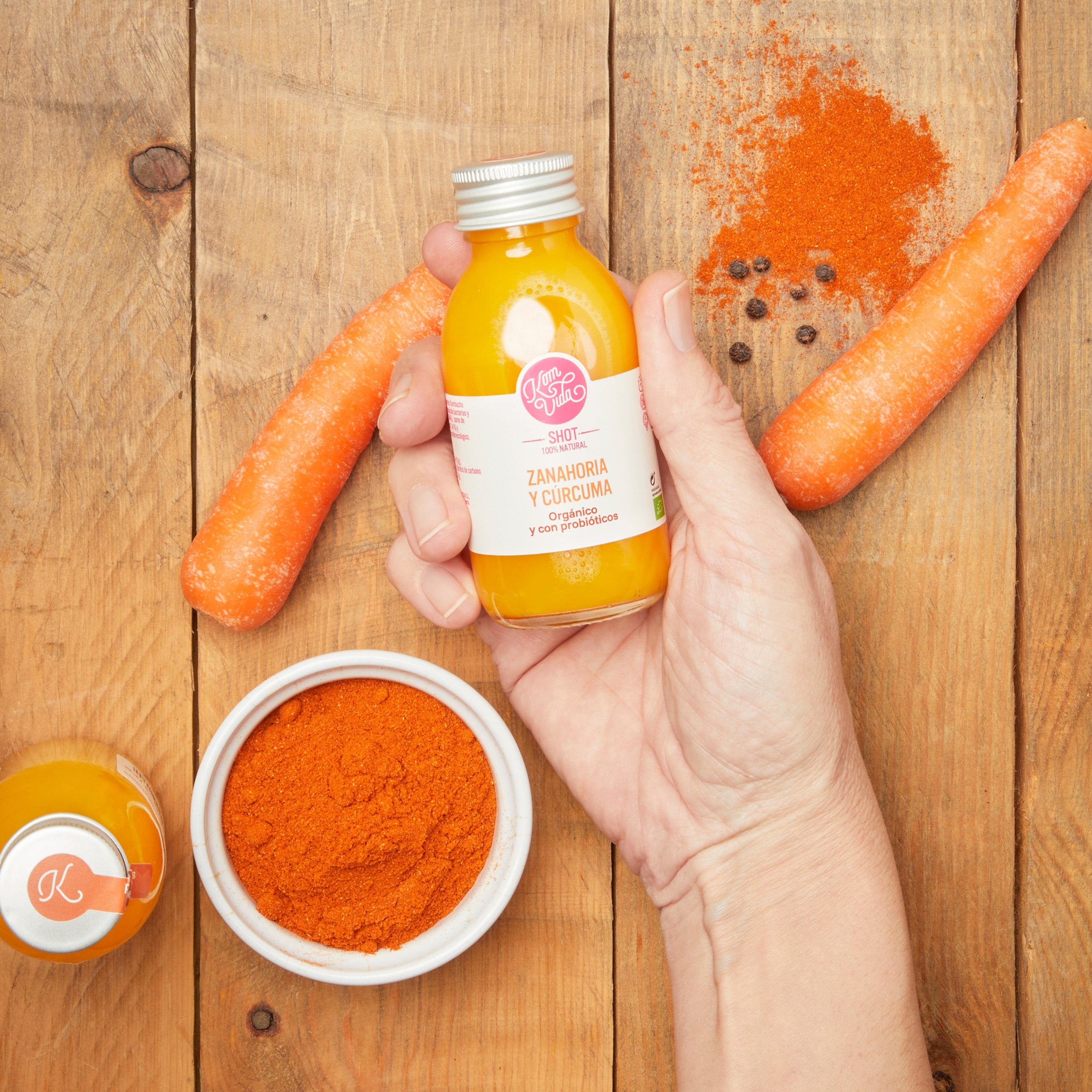 03 SHOTS ZANAHORIA Y CÚRCUMA 15x100 ml