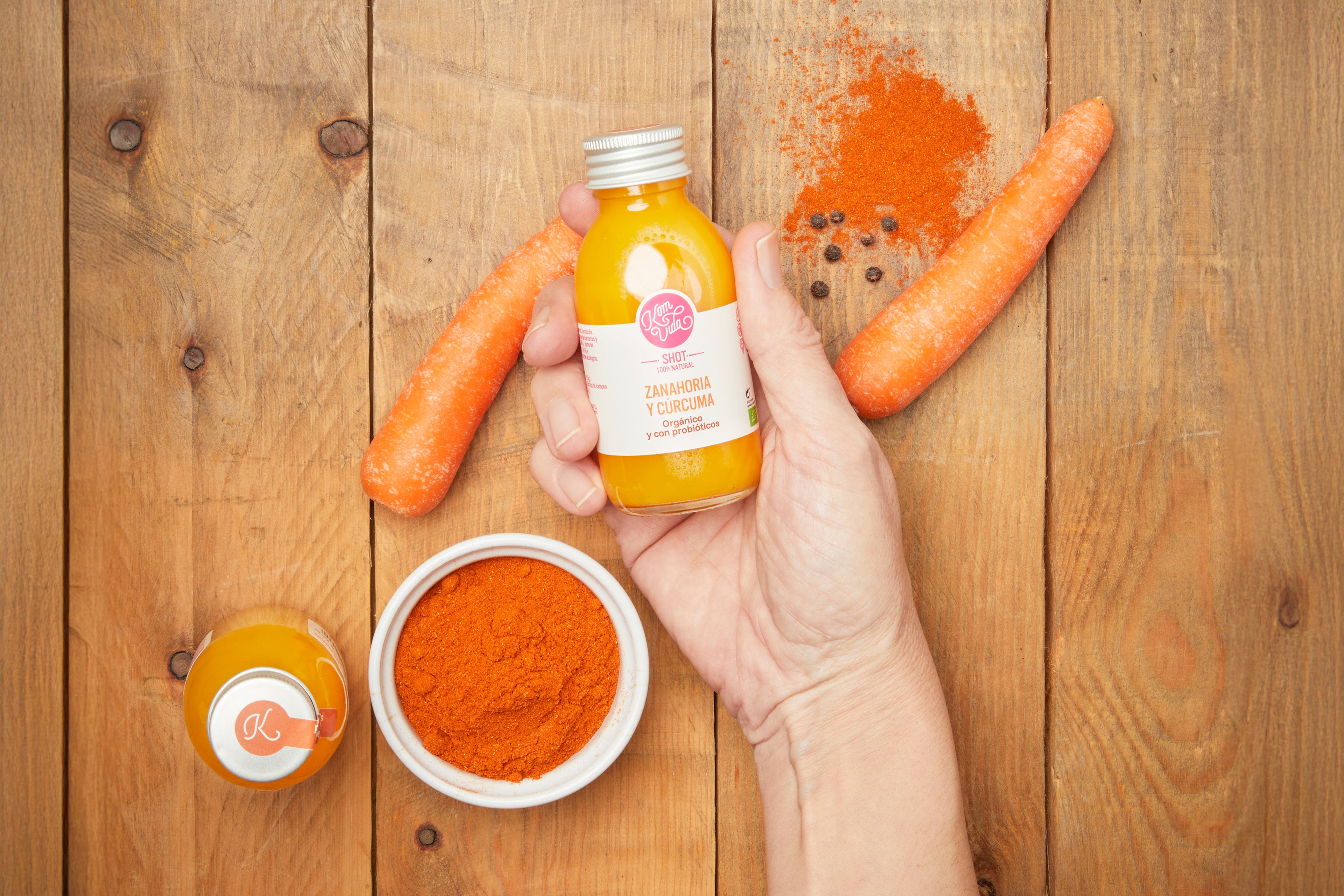 03 SHOTS ZANAHORIA Y CÚRCUMA 15x100 ml