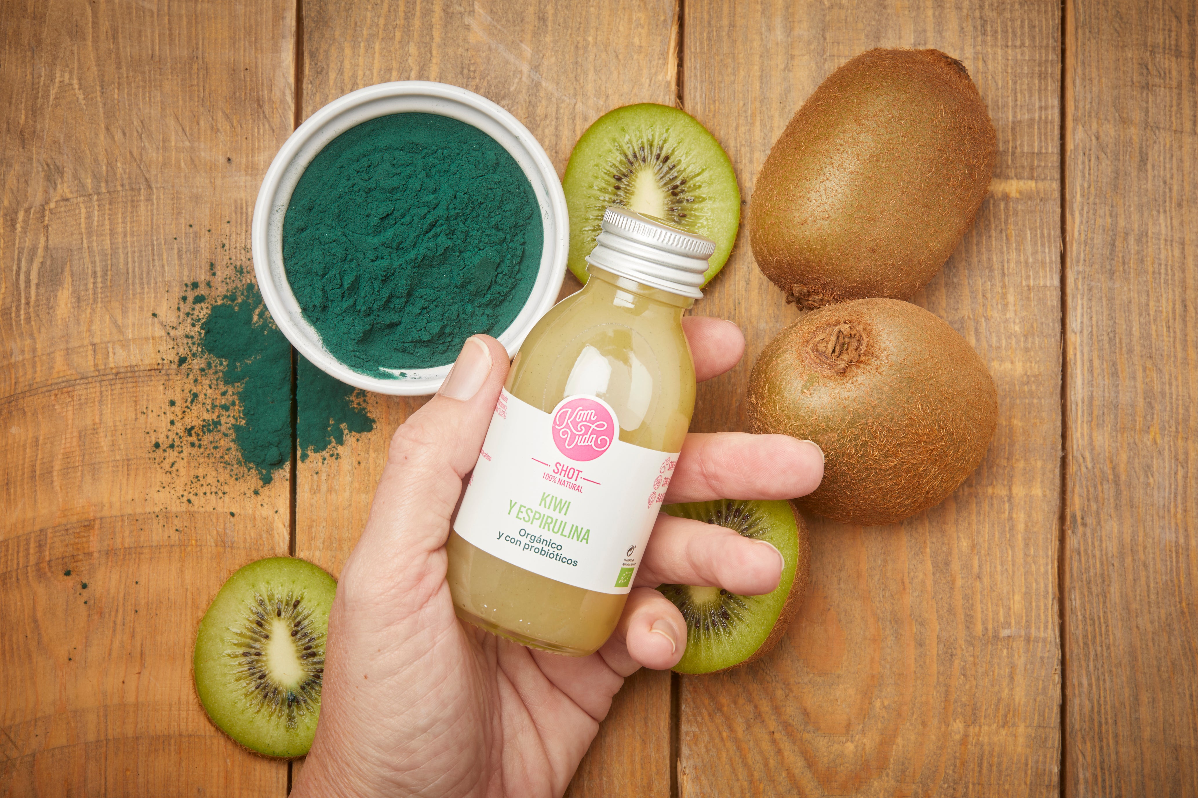 04 SHOTS KIWI Y ESPIRULINA 15x100 ml