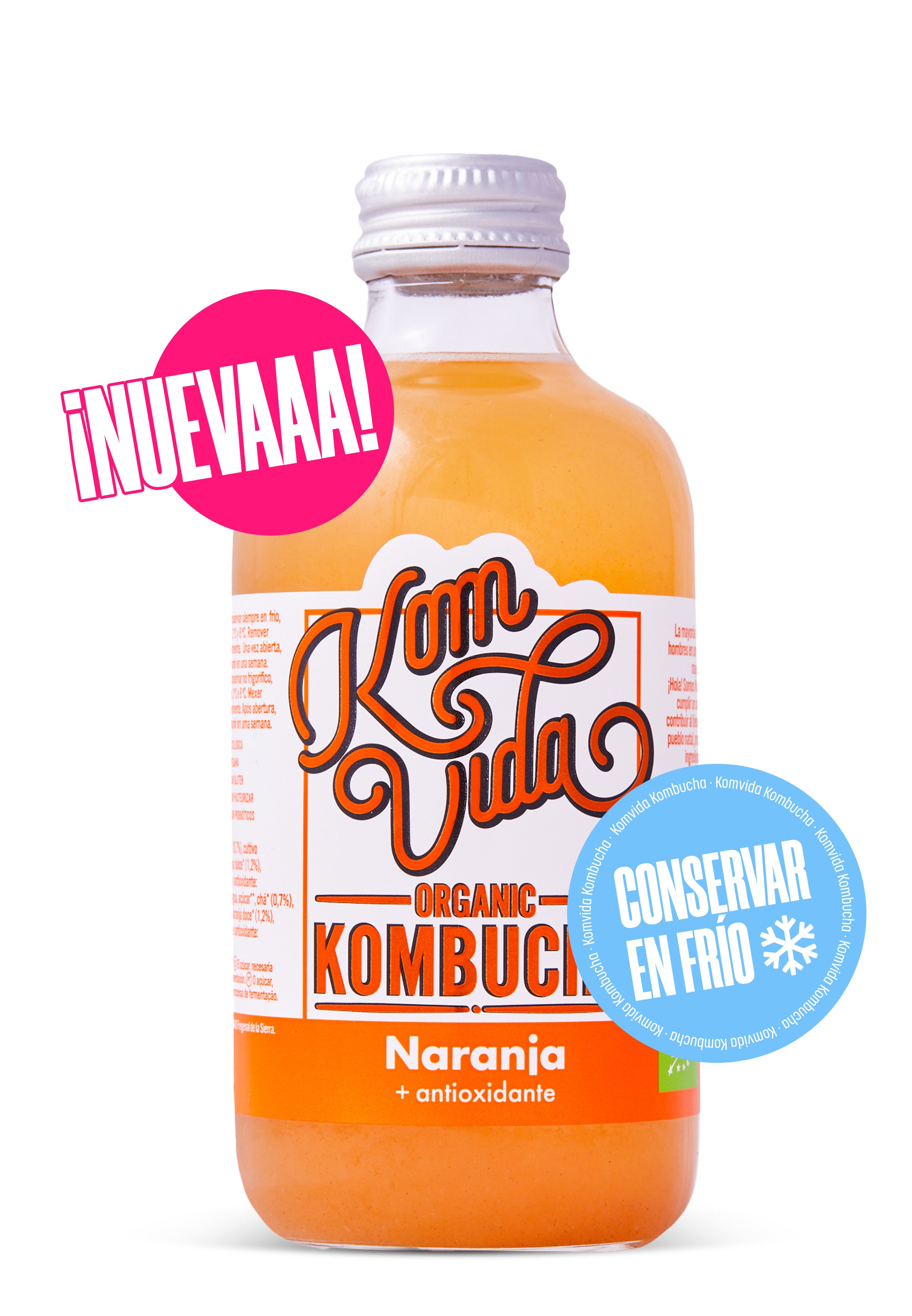 BOTELLA KOMVIDA NARANJA 1X250ML