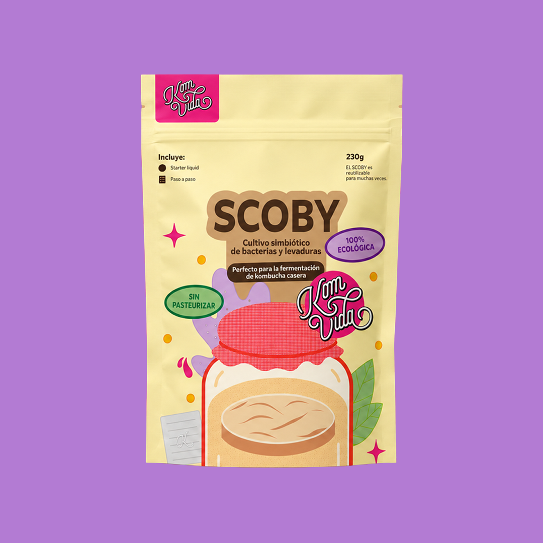 SCOBY ECOLÓGICO KOMVIDA