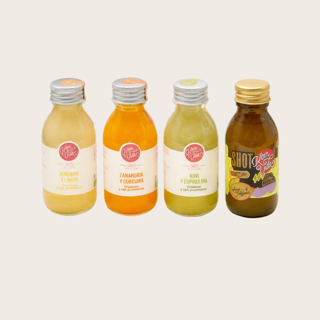 06 PACK 4 SABORES KOMVIDA SHOTS 15X100 ml
