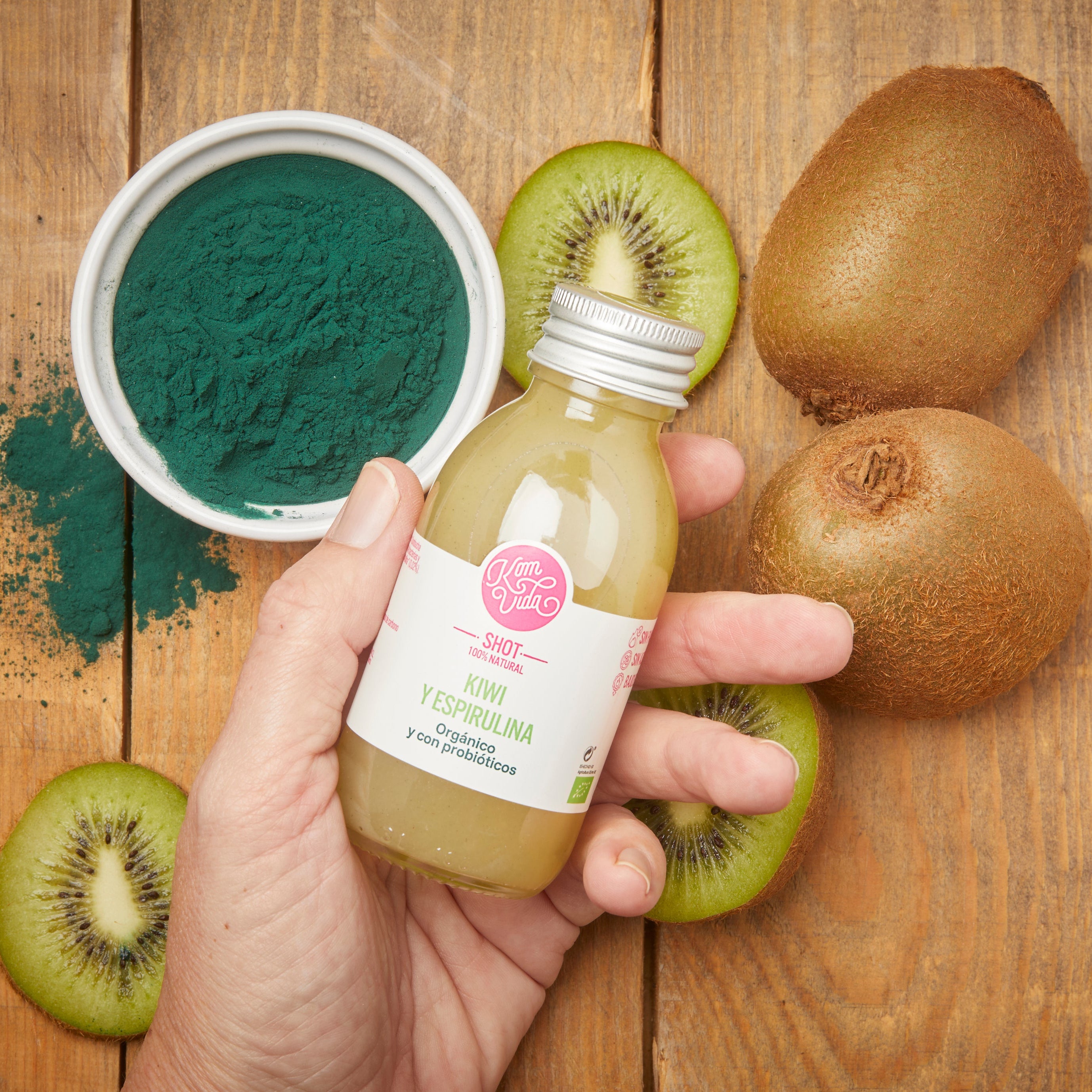 04 SHOTS KIWI Y ESPIRULINA 15x100 ml